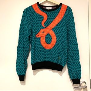Opening Ceremony Sweaters - Opening Ceremony Snake Print Sweater Opening Ceremony Sweaters - Opening Ceremony Snake Print Sweater